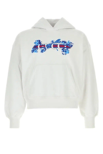 GUCCI GUCCI MEN WHITE COTTONS SWEATSHIRT