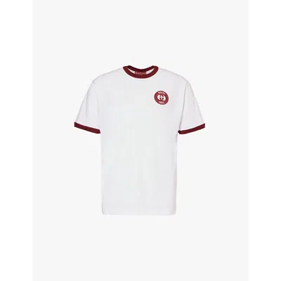 Gucci Patch Cotton Jersey T-shirt In White Mix