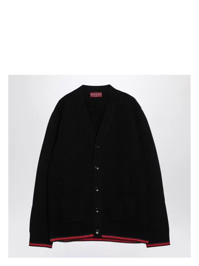 GUCCI MEN'S WOOL AND CASHMERE CARDIGAN