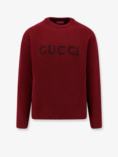 Gucci Men Wool And Cashmere Sweater In Multi