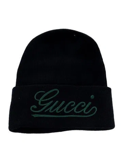 Pre-owned Gucci Men's Wool Beanie W/tags In Blue