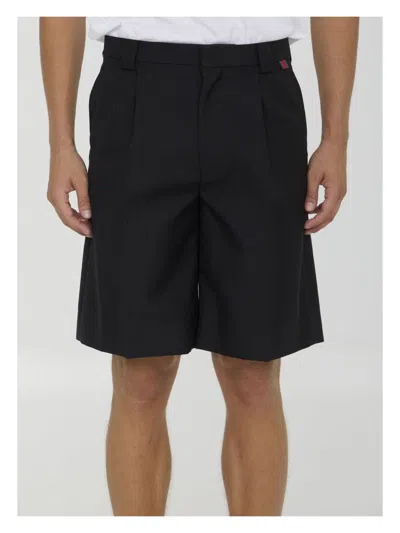 GUCCI MEN'S WOOL BLEND BERMUDA SHORTS