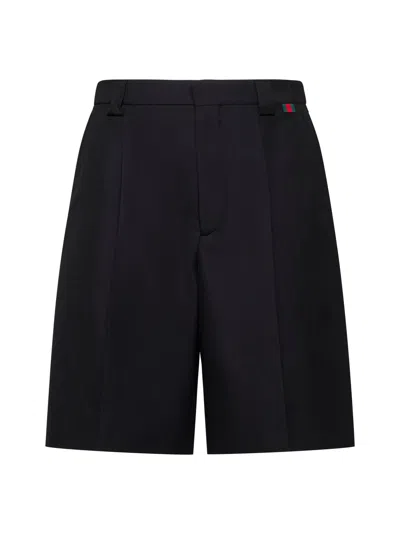 Gucci Men Wool-blend Shorts In Black
