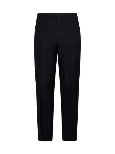 Gucci Men Wool-blend Trousers In Black