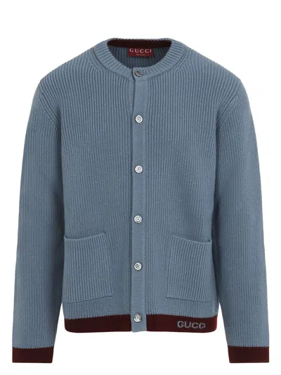 GUCCI MEN'S WOOL CARDIGAN
