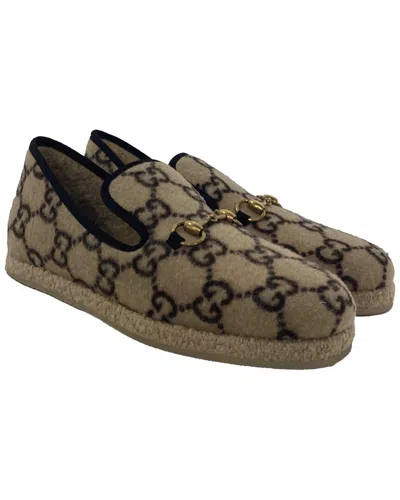 Gucci Covered Gg Monogram Fria Horsebit Loafers In