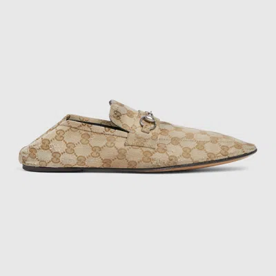 Gucci Men's Worn-out Effect Loafer With Horsebit In Nude