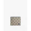 Gucci Mens Be Ebo./int.dus/in.d Gg-monogram Bi-fold Canvas Wallet