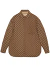 Gucci 2024 Fashion Men's Brown Long Sleeve Jacket With Buttoned Front In Camel