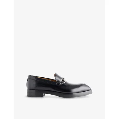 GUCCI MENS GUCCI HORSEBIT LEATHER LOAFERS
