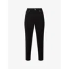 Gucci Cropped Denim Trousers Five Pocket Style In Black