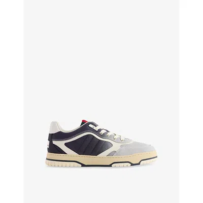 GUCCI MENS GUCCI KIDS' REWEB LOGO DENIM LOW-TOP TRAINERS