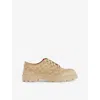 Gucci Mens Brand-trim Canvas Brogues New Sand In New Sand