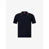 Gucci Mens Ink Green Red Brand-trim Regular-fit Wool Sweatshirt In Blue