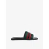 Gucci Men Gg Motif Slider Sandals In Multi