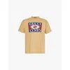Gucci Mens Camel Mc Graphic-print Short-sleeve Cotton-jersey T-shirt In Camel Mc