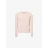Gucci Mens Crew-neck Ribbed-trims Regular-fit Cashmere Jumper Rose Mix In Rose Mix