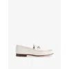 Gucci Suede Loafers With Iconic Horsebit In Greige
