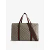 Gucci Large Gg Supreme Leather Holdall In B.eb/n.ace/vrv/n.ace