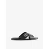Gucci Leather Slides In Black