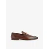 Gucci Jordaan Horsebit Leather Loafers In Fondente
