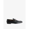 Gucci Leather Slip-on Loafers With Iconic Horsebit Detail In Black