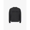Gucci Logo-embroidered Ribbed Sweater In Gray
