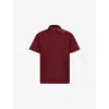 Gucci Mens Regular-fit Brand-print Cotton-pique Polo Shirt Rosso Ancora Mc Xxl In Rosso Ancora Mc