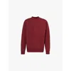 Gucci Mens Rosso Ancora White M Rosso Ancora Crewneck Stretch-jersey Sweatshirt In Rosso Ancora White M