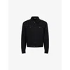Gucci Mens Black/mix Horsebit-buckle Long-sleeve Denim Jacket In Black
