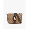 Gucci Mens B.eb/cocoa Mini Gg Canvas Messenger Bag In B.eb/cocoa