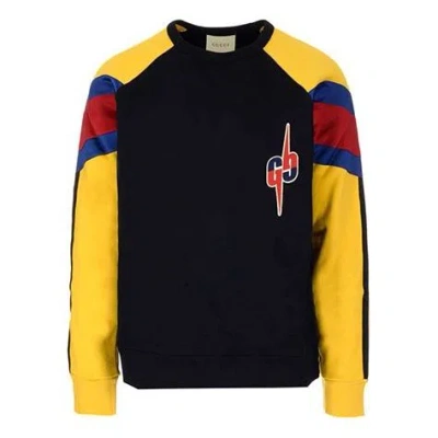 Gucci Mens Multicolor Double G Casual Long Sleeve Sweater Multicolor