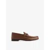 Gucci Men's Horsebit 1953 Grained Leather Bit Loafers In Nut Brown