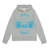 Gucci Mens Record Print Oversize Grey In Gray