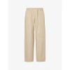 GUCCI GUCCI MEN'S ROCK BRAND-EMBROIDERED TAPERED-LEG RELAXED-FIT COTTON TROUSERS