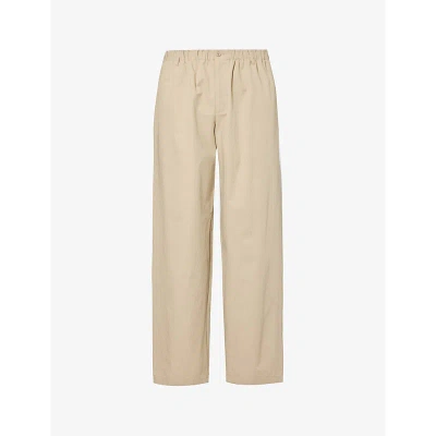 Gucci Mens Rock Brand-embroidered Tapered-leg Relaxed-fit Cotton Trousers