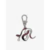 Gucci Mens  Snake Engraved Brass Keychain In Rut/ross.anc.blk
