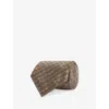 Gucci Mens Sand/light Brown Gg-monogram Jacquard Silk Tie