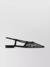 GUCCI MESH BALLERINAS WITH EMBELLISHED STRAPPY POINTED TOE