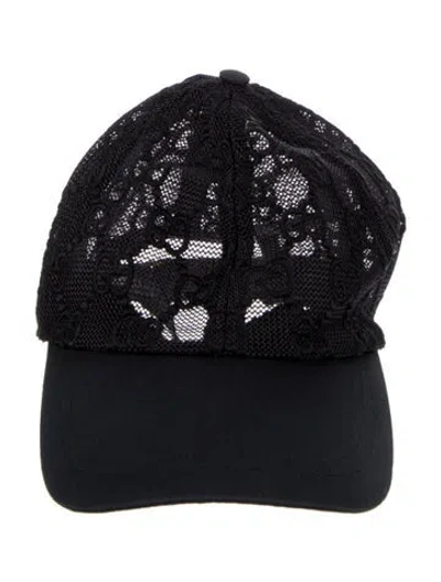 Pre-owned Gucci Mesh Baseball Cap In Black