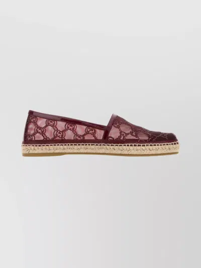 GUCCI MESH LACE ESPADRILLES ESPADRILLE SOLE