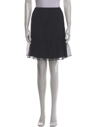 Pre-owned Gucci Mesh Mini Skirt In Black