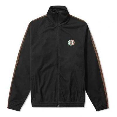 Gucci Mesh Oversize Jacket With Patch 'black/multicolor'