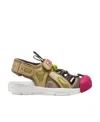 Gucci Mesh Fabric Tinsel Sport Sandals In Multi