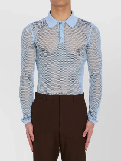 GUCCI MESH TECHNICAL POLO SHIRT