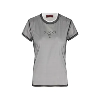 Gucci Mesh T-shirt In Gray