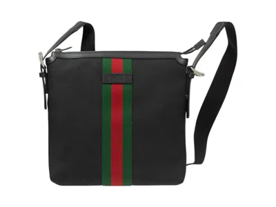 Pre-owned Gucci Messenger Bag In Black