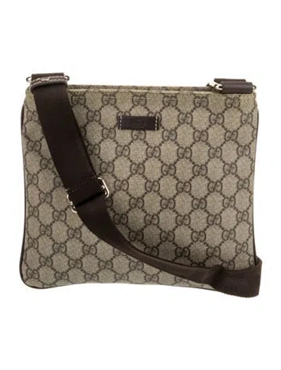 Pre-owned Gucci Messenger Bag In Neutral