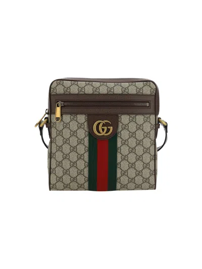 Gucci Messengers Ophidia Shoulder Bag In Ebony/acero