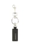 Gucci Metal And Leather Key Ring